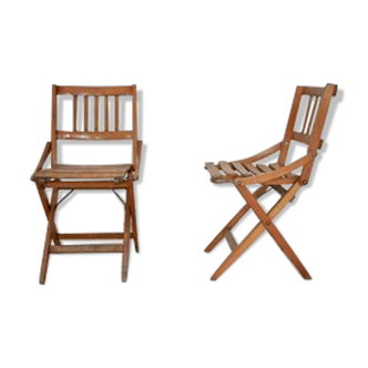 Chaises pliantes Mid-Century pour enfants par Fratelli Reguitti, Italie, ensemble de 2