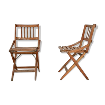 Mid-Century folding chairs for children by Fratelli Reguitti, Italy, set of 2