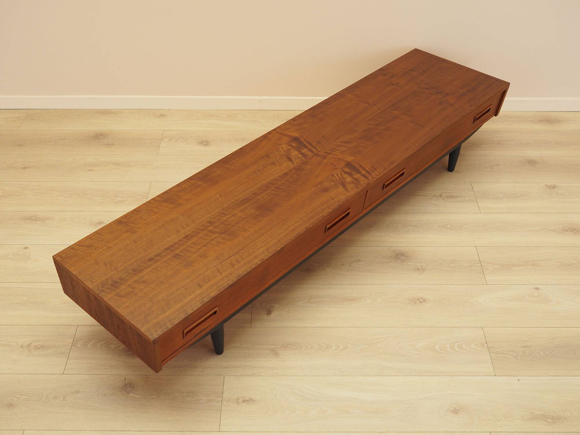 Teak lowboard, Danish design, 1960s, made in Denmark