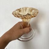 Murano blown glass trumpet vase, 1960s-70s