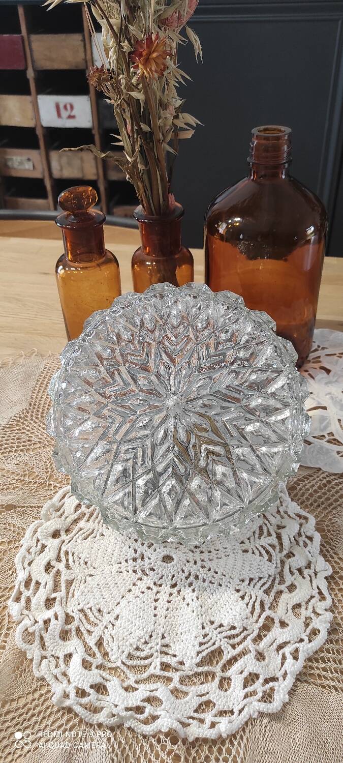 Wall light, ceiling light vintage glass