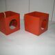 Pair of Orange Lamps from the 70s