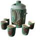 pot + enamelled ceramic sangria glasses