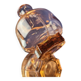 Petit vase ancien en verre transparent Vieux Rose - début XXème
