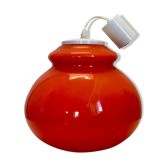 Vintage pendant in opaline Orange 1960