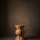 SIENNA stool in hand-carved solid recycled teak