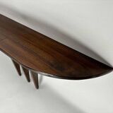 Mid-Century Italian Wooden Wall-Mounted Console Table in the style of Ulrich, 1950s