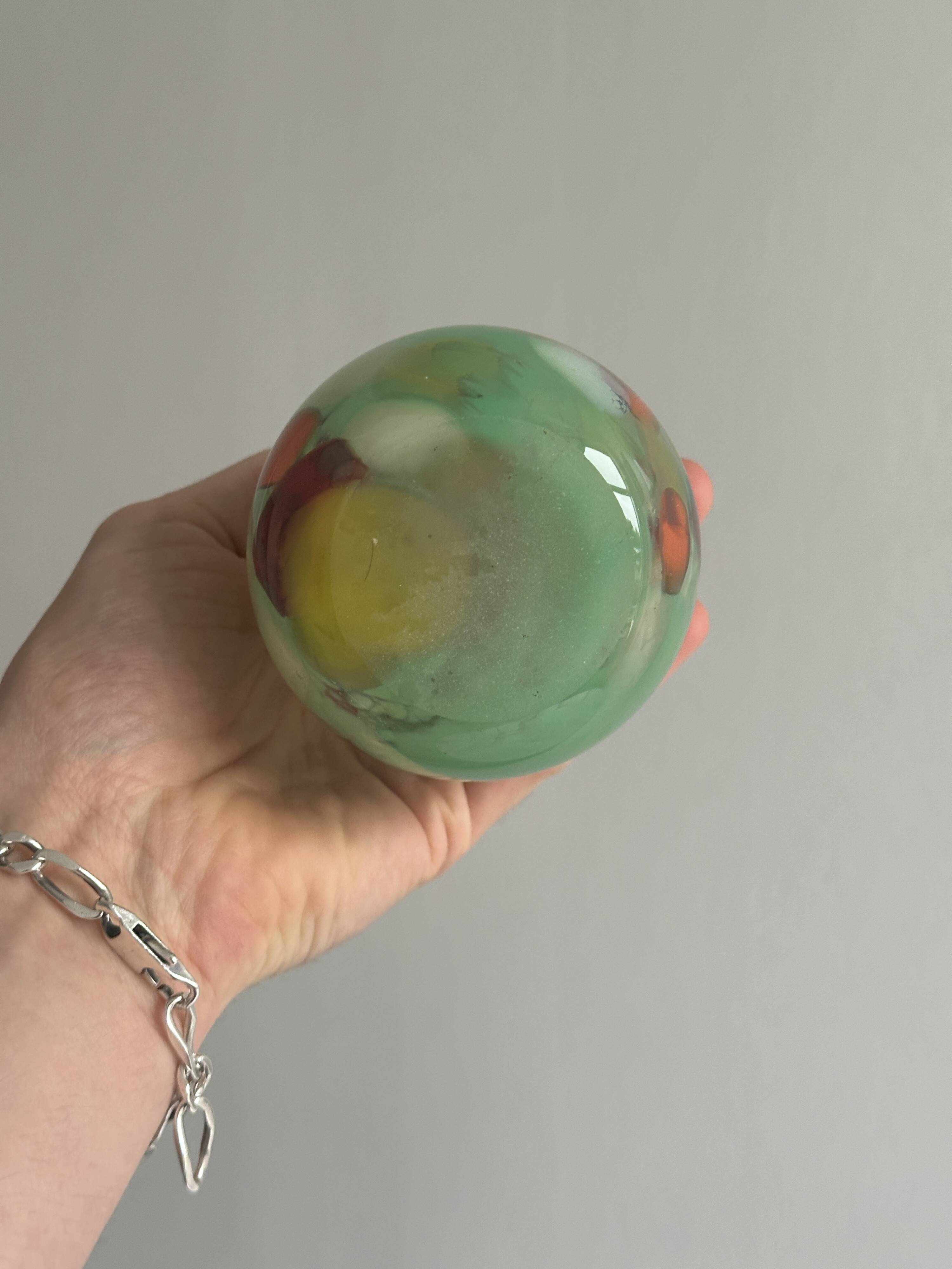 Transparent colored glass soliflore vase