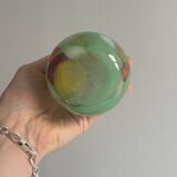Vase soliflore en verre coloré transparent