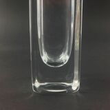 Vase en verre scandinave transparent Sommerso signé par Nils Landberg pour Orrefors, Suède, années 1960