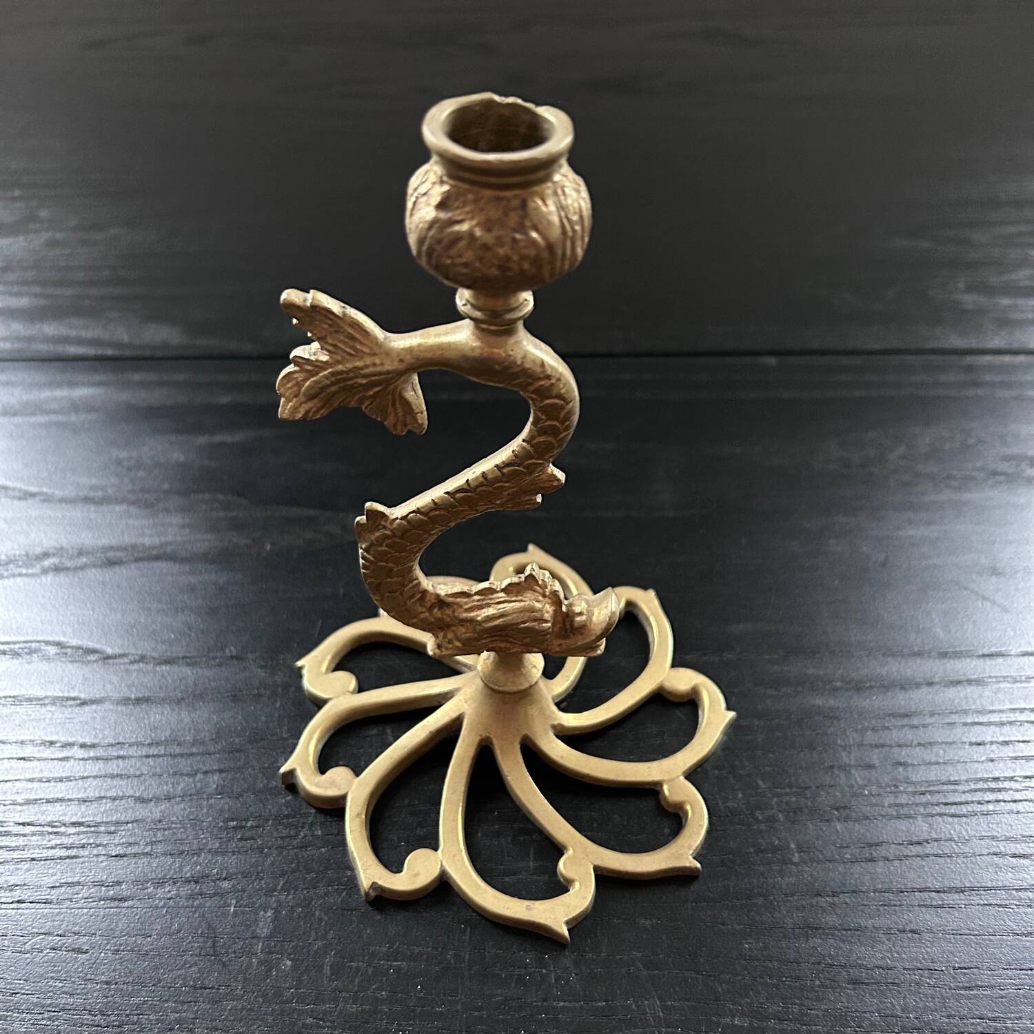 Pair of gilded bronze candlesticks