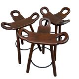 Brutalist Bar Stools, Marbella by Sergio Rodrigues, Spain, 1