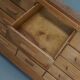 Antique British maple & oak haberdashery cabinet or shop counter, 1930s