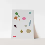 Abstract pebbles giclee print 50x70 cm