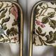 Lafuma folding chairs "Chantazur" floral upholstery from the 1960s.