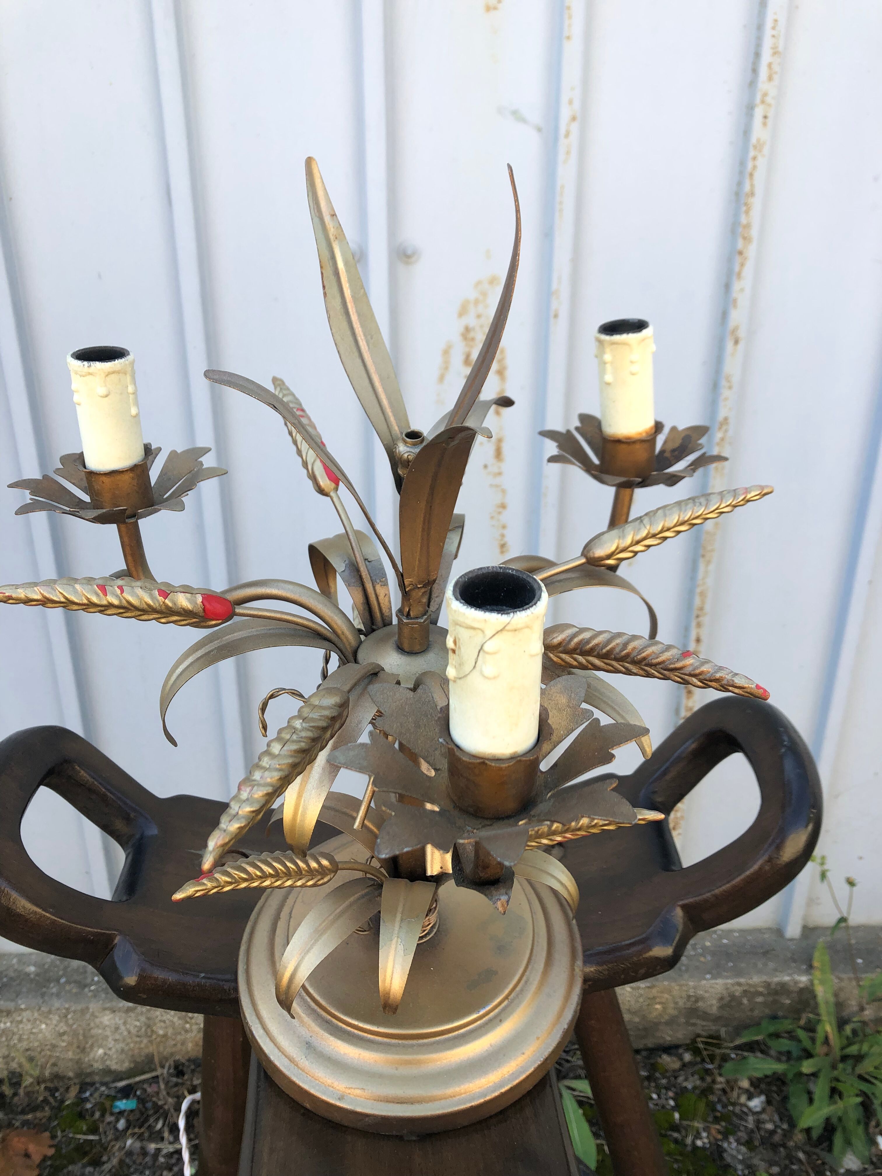 Golden lamp sheaf of wheat 50/60 years