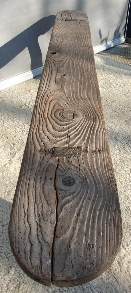 Spinning bench XIXth wooden XL 203cm