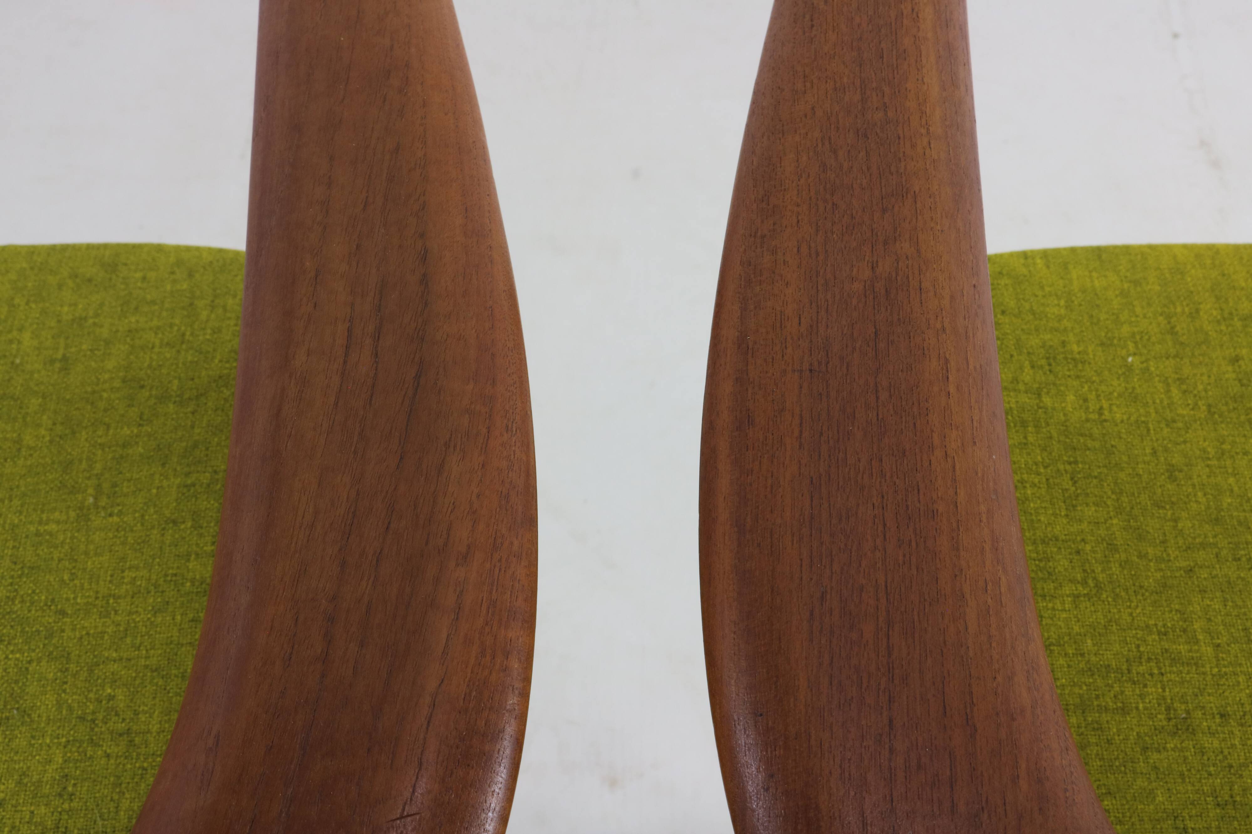 Two Danish design lounge arm chairs by Arne Hovmand Olsen
