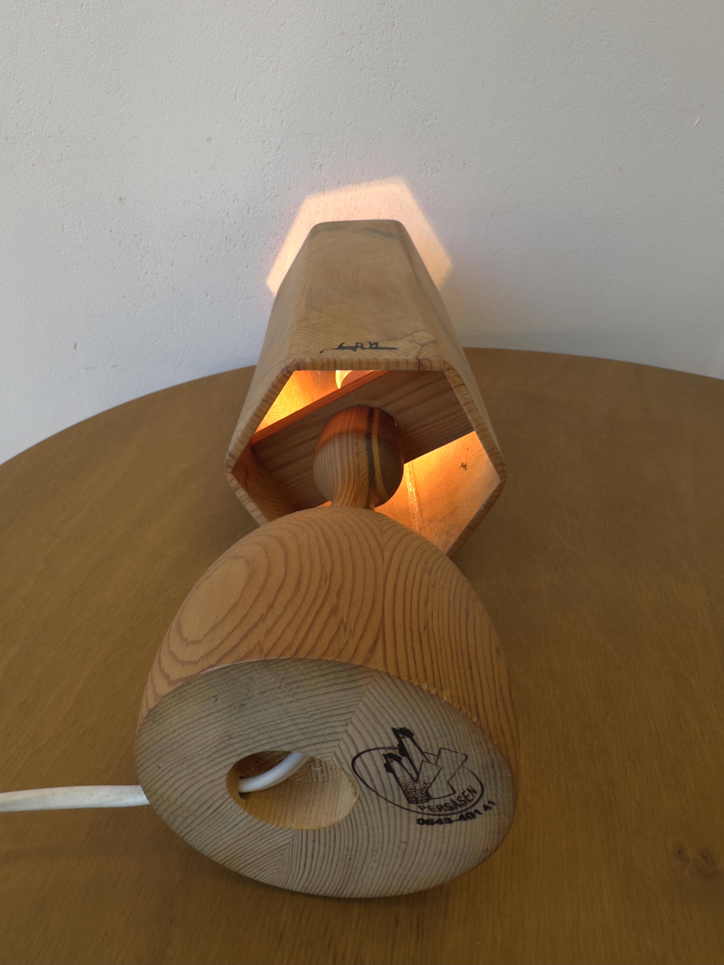 WOODEN TABLE LAMP, Leif Wikner, Persåsen.