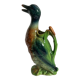 Majolica pitcher Mallard duck, circa 1900s
