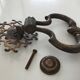 Antique bronze door knocker