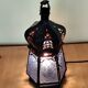 Blue hexagonal Moroccan lantern table lamp