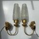 Paire d'appliques en laiton France