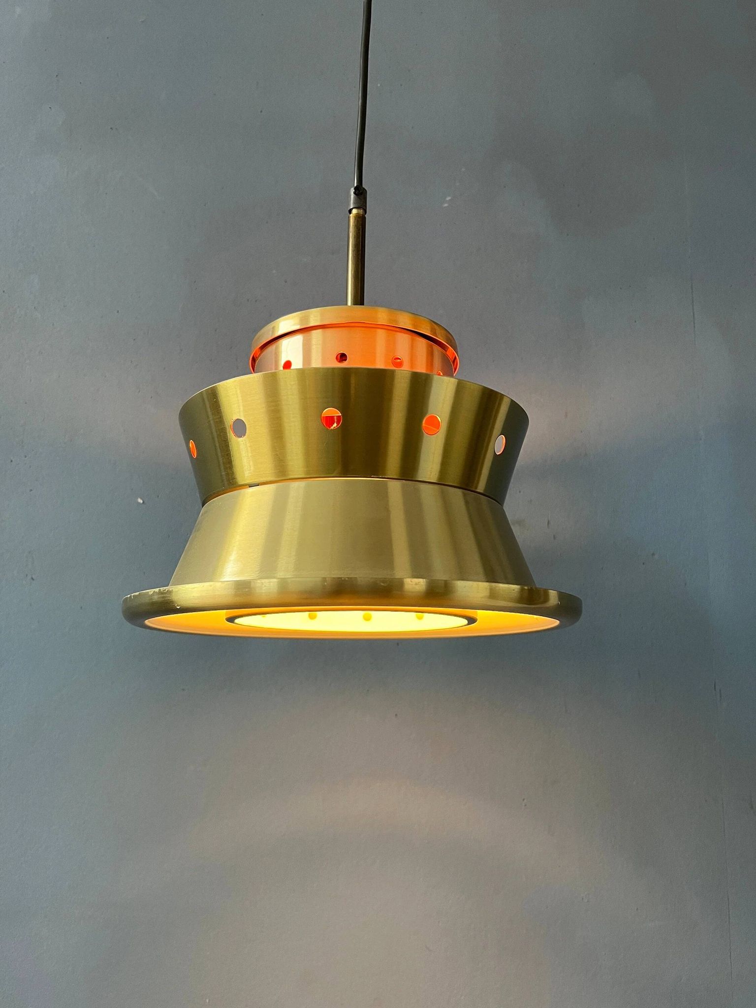 Suspension Space Age metallic Doria Leuchten