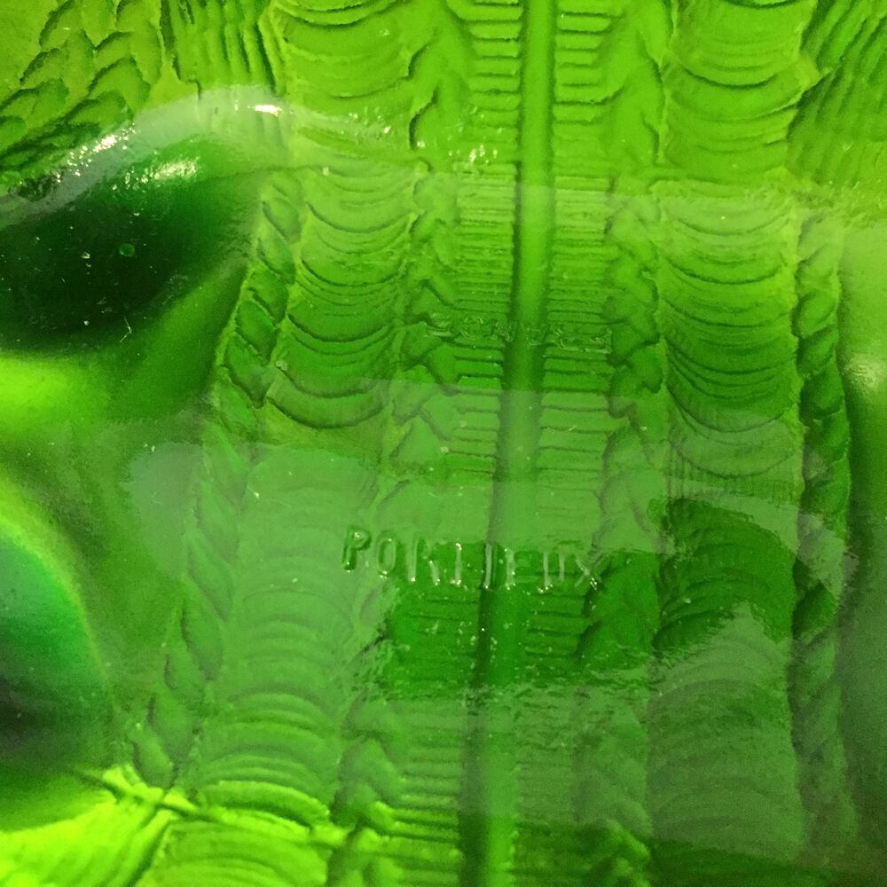 Candy box, sugar bowl, mahout on its elephant, portieux green