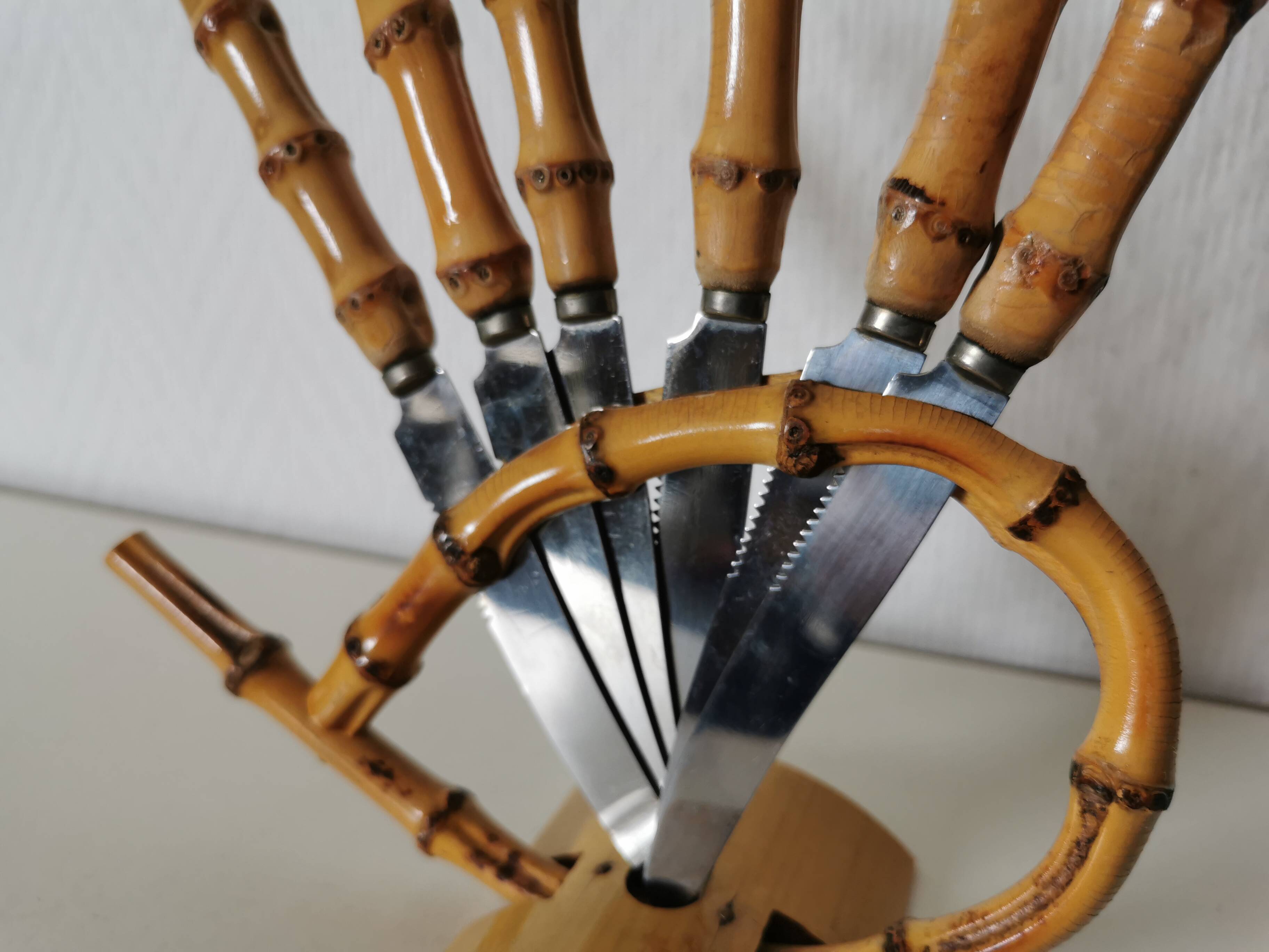 bamboo dessert and cheese knife set