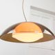Lampe Space Age en forme d'ovni marron rare de Guzzini, années 1970