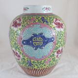Chinese vase pink family