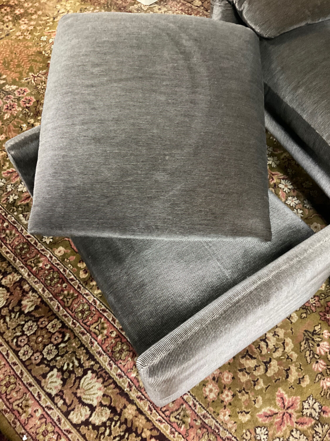 Maralunga armchair and Ottoman by Vico Magistretti 70s
