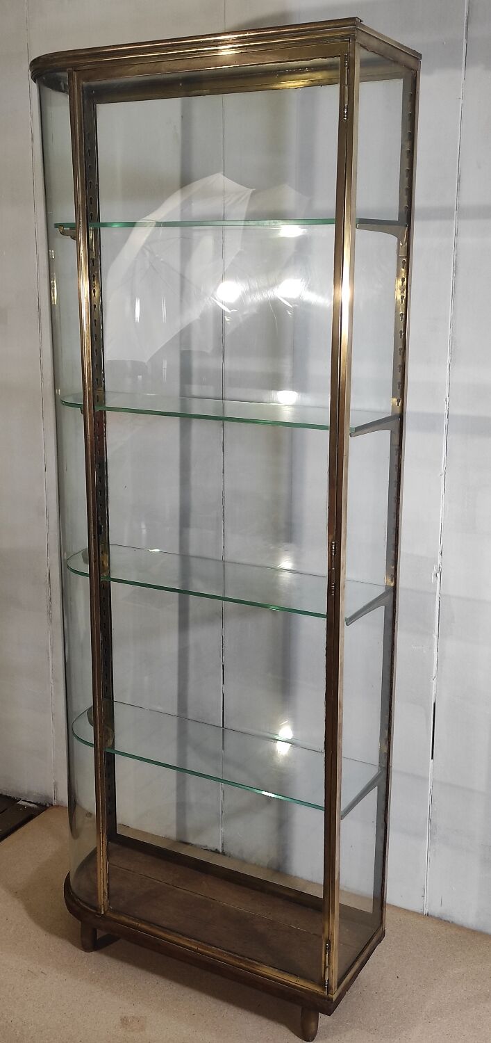 Jeweler's showcase in brass and glass - circa 1900