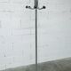 Coat rack with 12 chrome and black plastic hooks, 1960, 2m.