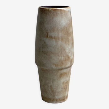 Vase en céramique vintage signé, milieu du siècle