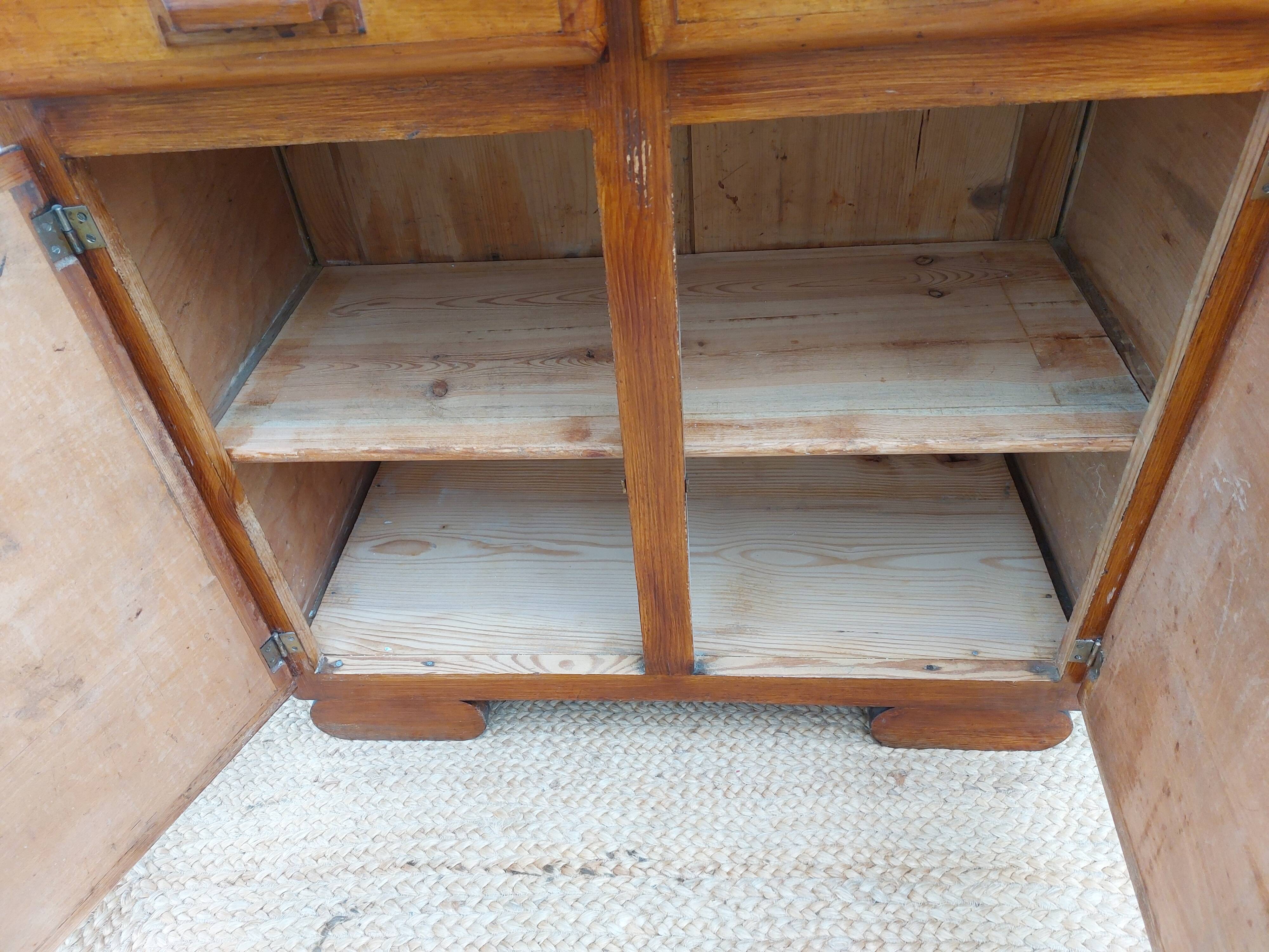 Vintage wooden handle buffet