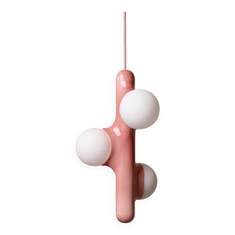 Prickly pear suspension - émail vieux rose