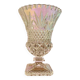 Large chiseled crystal vase