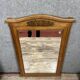 Large Art Deco period mirror in carved oak circa 1930