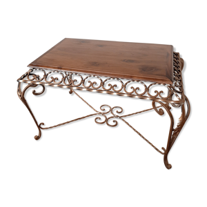 table basse en fer forgé