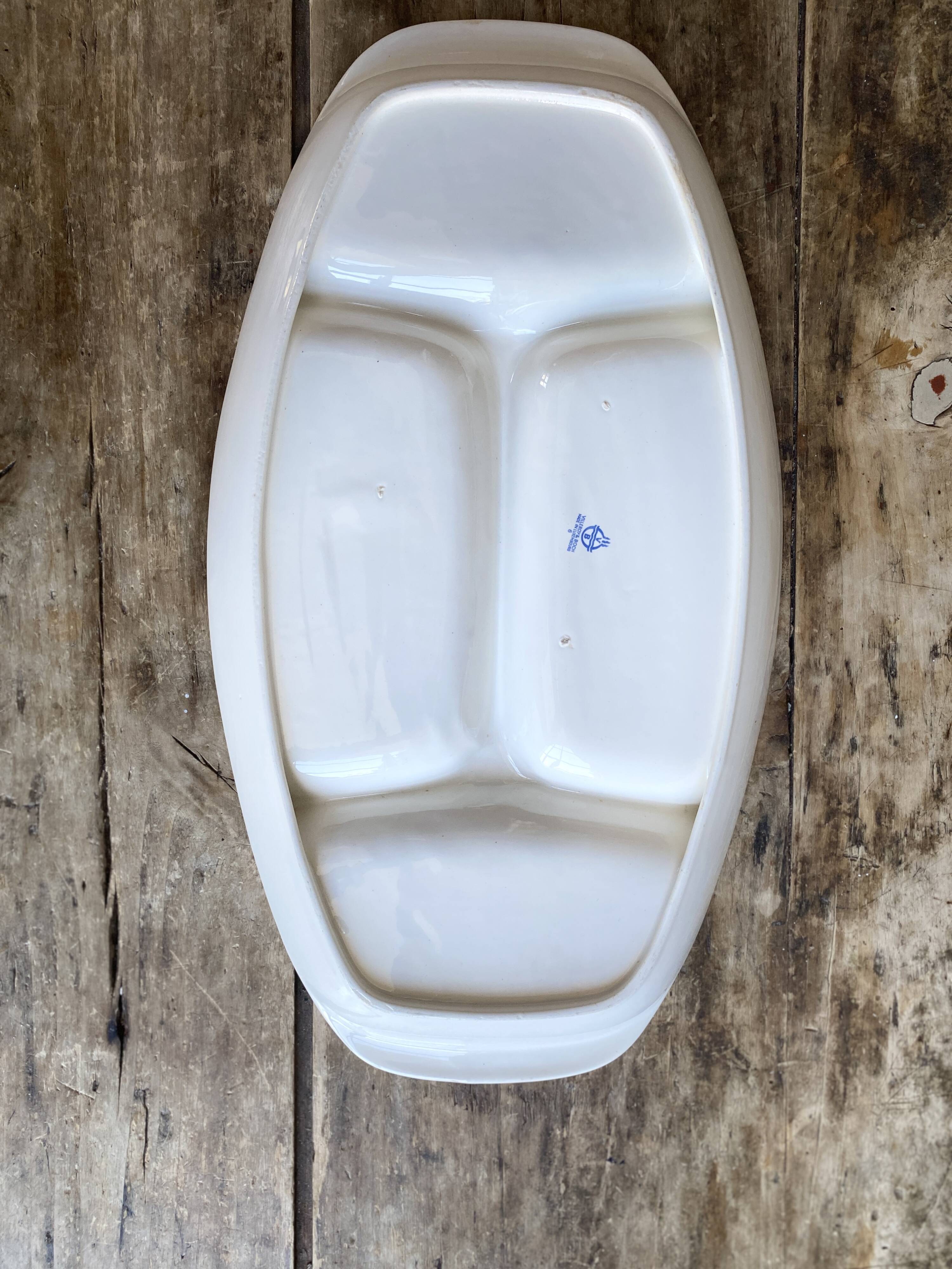 Serving dish Villeroy & Boch Luxembourg - Vintage 70s - 4 compartments