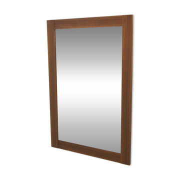 Scandinavian walnut mirror, Sweden, 1960, 111cm x 75cm