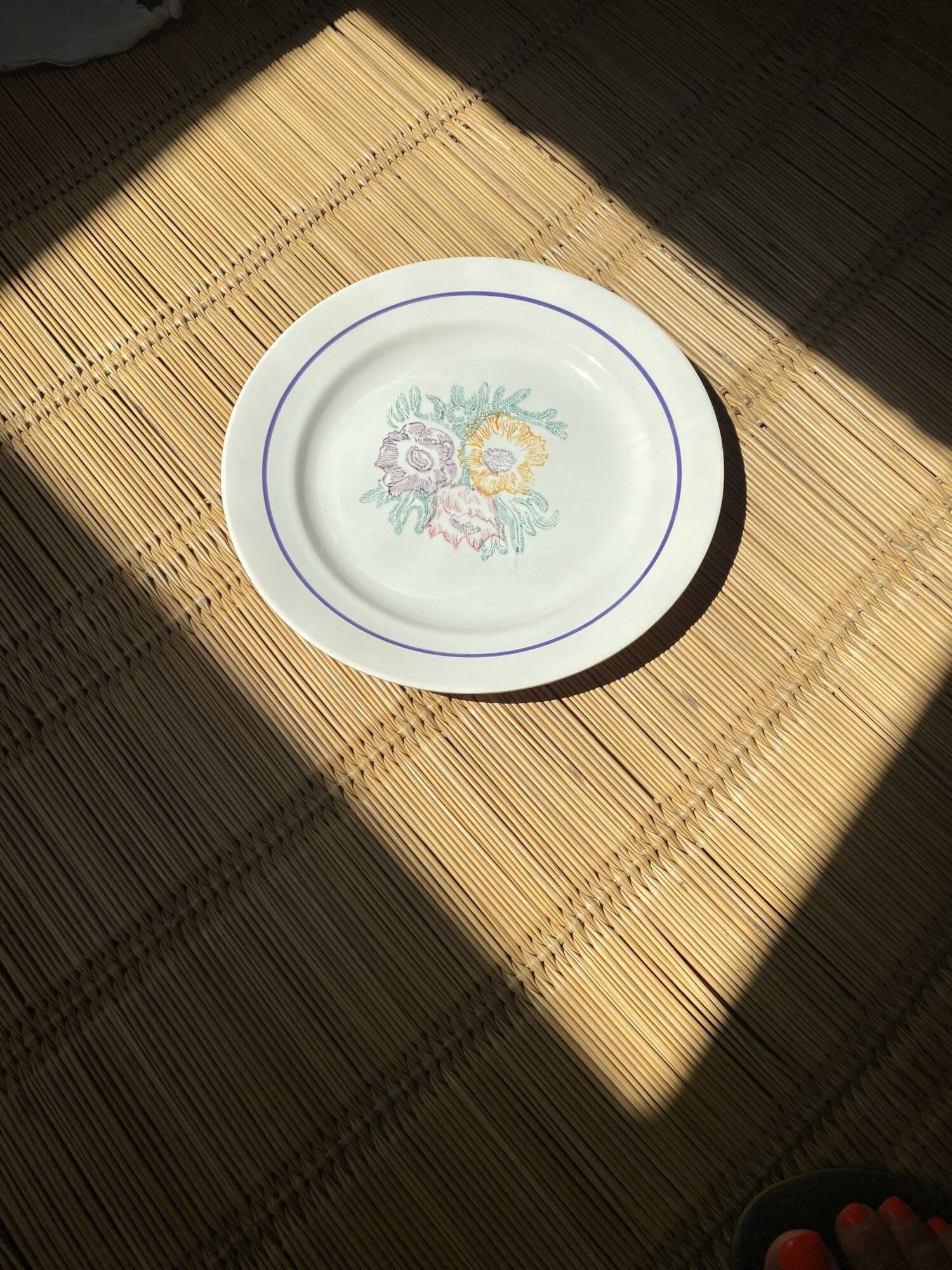 4 antique flat plates from ADP manufacture