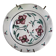 Meyssac plate decorated with flowers on cracked background early twentieth century and its support