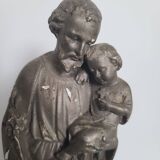 Statue of St Joseph and the infant Jesus, sculpted 18th century