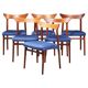 Vintage Teak Dining Chairs by Kurt Østervig, 1960s, Set of 6