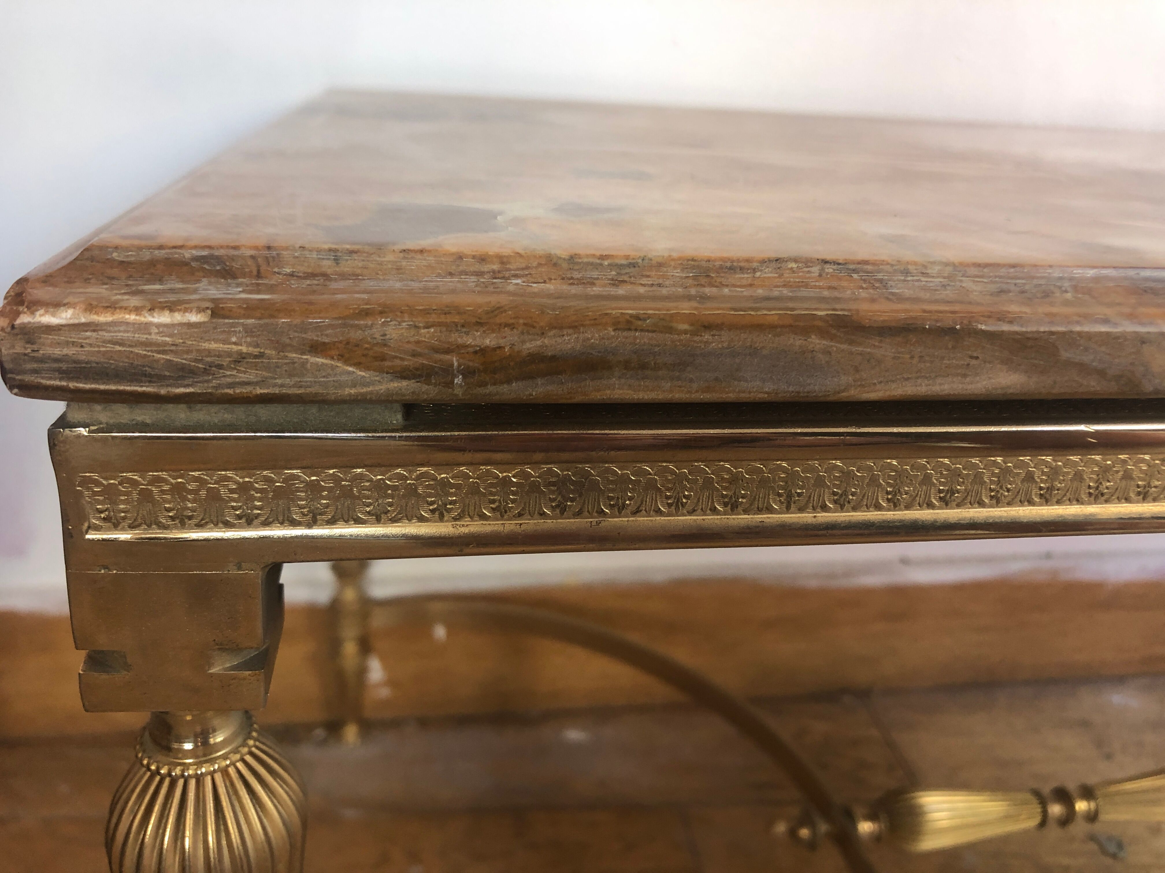 Marble onyx coffee table