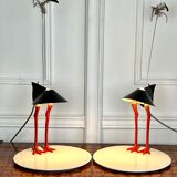 Lamp by Ingo Maurer 1982 bibibibi limited edition metal / porcelain model
