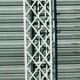 Pair of garden portico columns in wrought iron XX century
